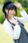 amaguri_irufu beret blouse jumper twin_braids rating:Safe score:0 user:pixymisa