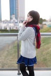 anegasaki_nene black_legwear cosplay hinata_(ii) love_plus pantyhose sailor_uniform scarf school_uniform sweater rating:Safe score:1 user:pixymisa