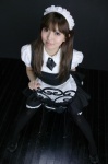 aice apron blouse cosplay glasses hairband jumper maid maid_uniform original thighhighs rating:Safe score:0 user:nil!
