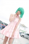 ahoge choker cosplay dress green_hair kyou macross macross_frontier pantyhose ranka_lee rating:Safe score:0 user:nil!