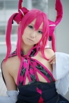 blouse blue_eyes cosplay detached_sleeves fate/extra_ccc fate/series horns lancer pink_hair seri rating:Safe score:0 user:pixymisa
