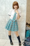 blouse cosplay hidaka_ai idolmaster kneesocks merino_moko pantyhose pleated_skirt school_uniform sheer_legwear skirt tie rating:Safe score:1 user:nil!