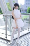 cosplay dress garter_belt kimi_to_kanojo_to_kanojo_no_koi. sone_miyuki thighhighs white_legwear yuni_(ii) zettai_ryouiki rating:Safe score:1 user:nil!