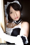 apron cleavage cosplay dress elbow_gloves gloves hairband kore_ga_watashi_no_goshujin-sama maid maid_uniform please_order_love saku sawatari_izumi rating:Safe score:0 user:nil!