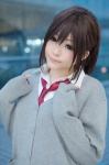 blouse cardigan cosplay ichigo_100 itoha_riri mukai_kozue school_uniform tie rating:Safe score:1 user:nil!