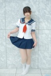 blouse cosplay niimi_haruka pantyhose photo_kano pleated_skirt sailor_uniform scarf school_uniform sheer_legwear skirt socks yuu_(ii) rating:Safe score:1 user:pixymisa