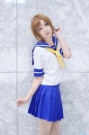 cosplay higurashi_no_naku_koro_ni pantyhose pleated_skirt ryuuguu_rena sailor_uniform satou school_uniform sheer_legwear skirt rating:Safe score:0 user:nil!