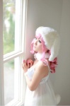 animal_ears bunny_ears bunny_girl camisole collar koyuki pink_hair see-through rating:Safe score:0 user:lolzin