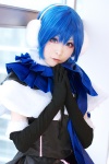 blue_hair cosplay dress ear_muffs elbow_gloves gloves hisui kaiko scarf shawl vocaloid rating:Safe score:0 user:nil!