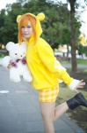 boots cosplay hoodie kousaka_honoka love_live!_school_idol_project orange_hair shima shorts stuffed_animal tail teddy_bear rating:Safe score:0 user:nil!