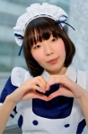 <3 apron bowtie cosplay hairband maid maid_uniform original ura_kuro rating:Safe score:0 user:pixymisa