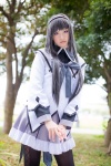 akemi_homura blouse cosplay hairband mai pantyhose pleated_skirt puella_magi_madoka_magica skirt rating:Safe score:3 user:pixymisa