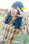 blouse blue_hair cosplay glasses headband makishima_saori nasuvi ore_no_imouto_ga_konna_ni_kawaii_wake_ga_nai twintails rating:Safe score:0 user:pixymisa