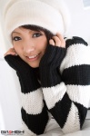 dress girlz_high knit_hat murakami_airi striped sweater_dress rating:Safe score:0 user:nil!