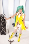 aqua_hair babydoll boots cosplay hatsune_miku headset microphone necoco remix_necosmo shorts tagme_song twintails vest vocaloid rating:Safe score:0 user:nil!