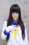 cosplay gloves isokaze_(kantai_collection) kantai_collection popuri sailor_uniform school_uniform rating:Safe score:0 user:nil!