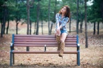 blouse boots denim high_heels hwang_in-ji necklace shorts rating:Safe score:0 user:mock