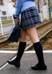 blouse cardigan clarity kneesocks pleated_skirt school_uniform skirt togashi_azusa rating:Safe score:1 user:nil!