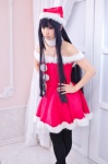 black_legwear choker cosplay dress inu_boku_secret_service maika pantyhose santa_costume shirakiin_ririchiyo stocking_cap rating:Safe score:1 user:pixymisa