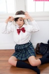 blouse hamakawa_runa kneesocks pleated_skirt school_uniform shirt_lift skirt sweater_vest rating:Safe score:1 user:nil!