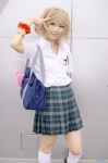 aya blonde_hair blouse bookbag cosplay loose_socks pleated_skirt school_uniform skirt socks tagme_character tagme_series rating:Safe score:1 user:nil!