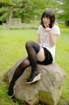blouse kiharu miniskirt ruffles skirt thighhighs zettai_ryouiki rating:Safe score:0 user:nil!