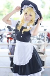 apron blonde_hair blouse cosplay kirisame_marisa riku skirt touhou vest witch_hat rating:Safe score:1 user:nil!