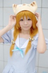 aihara_sakuto cosplay di_gi_charat dress orange_hair petit_charat rating:Safe score:0 user:nil!