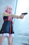 choker cosplay dress guilty_crown gun pink_hair touta_miya yuzuriha_inori rating:Safe score:0 user:nil!