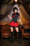 aza_(k_miyuko) blood-c cosplay kisaragi_saya red_eyes school_uniform sword rating:Safe score:5 user:msgundam2