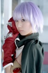 bikini_top cape cosplay gloves ibara nagato_yuki purple_hair suzumiya_haruhi_no_tomadoi suzumiya_haruhi_no_yuuutsu swimsuit rating:Safe score:0 user:nil!