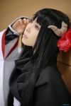 cosplay gauntlets horns inu_boku_secret_service kimono mashiro_ayaki scarf shirakiin_ririchiyo rating:Safe score:0 user:nil!