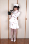 blouse camera cosplay matsunaga_ayaka nurse nurse_cap nurse_uniform original petit_cos2 pleated_skirt skirt thighhighs twintails rating:Safe score:0 user:nil!