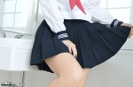 4k-star_271 bathroom matsushita_miho pleated_skirt sailor_uniform school_uniform skirt skirt_lift rating:Safe score:0 user:nil!