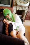 bottomless cc code_geass cosplay dress_shirt green_hair mosaic_kakera open_clothes pantyhose tatsuki rating:Safe score:1 user:nil!
