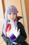 aji bb_(fate/extra_ccc) blouse cosplay fate/extra_ccc fate/series gloves hair_ribbons miniskirt overcoat purple_hair ribbon_tie skirt twintails rating:Safe score:0 user:pixymisa