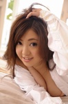 bed bra cleavage dress_shirt narita_risa open_clothes ys_web_354 rating:Safe score:1 user:nil!