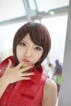 cosplay croptop kureha meiko vocaloid yellow_eyes rating:Safe score:0 user:pixymisa