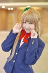 blazer blouse cosplay kosakura_shimon love_live!_school_idol_project minami_kotori school_uniform side_ponytail rating:Safe score:0 user:nil!