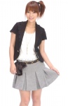 jacket pleated_skirt side_ponytail skirt skirt_lift sugiyama_megumi tshirt rating:Safe score:0 user:nil!
