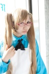apron axis_powers_hetalia blonde_hair bowtie cosplay dress glasses hair_clips hasami nyotalia twintails united_kingdom rating:Safe score:0 user:pixymisa