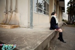 coat kneesocks misaki_nao pleated_skirt scarf school_uniform skirt rating:Safe score:0 user:nil!