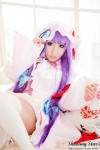 bed cosplay dress hat patchouli_knowledge purple_hair robe saku sweet_garden thighhighs touhou zettai_ryouiki rating:Safe score:1 user:nil!