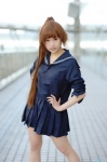 cosplay himezaki_reika ichigo_100 kitaoji_satsuki pleated_skirt ponytail sailor_uniform school_uniform skirt rating:Safe score:0 user:nil!