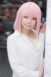 blouse bra cosplay momo_belia_deviluke mumuko pink_eyes pink_hair to_love-ru rating:Safe score:0 user:pixymisa