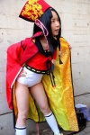 blouse bodysuit cosplay hat hyakka_ryouran_samurai_girls kneesocks reco robe sanada_yukimura_(samurai_girls) rating:Safe score:0 user:pixymisa