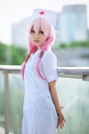 cosplay dress guilty_crown kuuta nurse nurse_cap nurse_uniform pink_hair yuzuriha_inori rating:Safe score:0 user:nil!