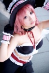 animal_ears bunny_ears collar cosplay full_moon_wo_sagashite gloves meroko_yui pink_hair skirt ten top_hat rating:Safe score:0 user:Log