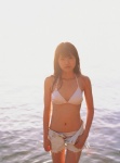 arimura_kasumi bikini cleavage ocean open_clothes shorts swimsuit vyj_106 rating:Safe score:0 user:nil!