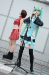 cosplay default_costume hatsune_miku kanda_midori meiko raiko twintails vocaloid rating:Safe score:1 user:Log